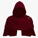 Post Apocalyptic Shawl with Hood, Medieval Hooded Scarf Cowl Men for Retro Viking Shaman Rogue Renaissance Costume