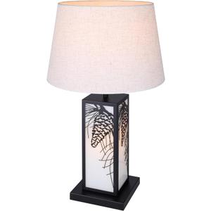 Coy, ITL2138B26BK, MBK Color, 2 Lt Table Lamp, Neutral Fabric