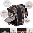 LOVEVOOK 40L Travel Backpack for Women & Men, Airline Approved Carry On Luggage with 3 Packing Cubes, TSA Overnight Bags, Waterproof Personal Item Bag, Weekender Essentials Backpacks fits 17" Laptop