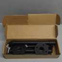 Industrial Iron Pipe Clothes Hanging Bar DIY Wall-Mounted Garment Rack Heavy Duty Clothing Rack for Bedroom, Laundry Room, Closet Storage (Black 24 Inch)