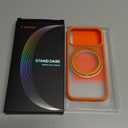 TORRAS Upgrade 360 Magnetic Stand for iPhone 17 PRO Case with Camera Control Button, Fit for MagSafe, Mil-Grade Protection, Slim Soft Edge Translucent Back for iPhone 17Pro, 6.3 inch, Orange