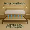 1-Inch Extra Heavy Duty Horizontal Wooden Bunkie Board/Bed Slats, Twin, Beige