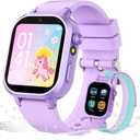 Kids Waterproof Smart Watch Girls Gift Age 3-12 with 39 Game HD Touch Screen Music Player Video Camera Pedometer Alarm Clock Toys Birthday Gifts for 6 7 8 9 Year Olds Purple