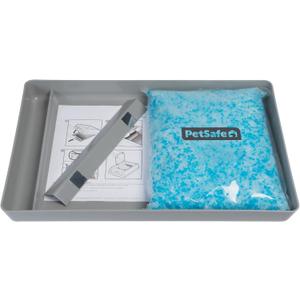 PetSafe ScoopFree Reusable Tray with Crystal Litter - Reduces Waste - Durable Plastic Litter Insert - Fast-Acting Odor Control - Easy to Clean - Self-Cleaning Litter Box Compatible