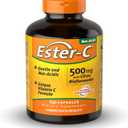 American Health Ester-C w/Citrus Bioflavonoids Capsules, 500mg, 240ct, EXP: 05/2028