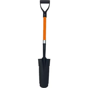 Ashman Short Handle Drain Spade Teeth Shovel (1 Pack), Sharp Shooter Shovel, Trenching Spade, Drainage Spade - Perfect Razor Blade Trenching Shovel D-Grip for Digging and Trenching and Transplanting.