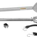 Attwood SP-4000-ADJ-RB Heavy Duty Transom Saver, Adjustable from 24 to 36 Inches, Heavy Duty Head, Roller and Trailer Mounts