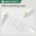 Kaco Cute Gel Pens, 10 Pieces Set Black Ink 0.5 mm Fine Point, Retractable Quick Drying Aesthetic Cute Pens (10 Style Set)