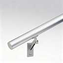 12 FT Handrails Kit for Indoor Outdoor StairsModern Aluminum Handrail Set1.4" Diameter Bar,Adjustable 304 Stainless Steel Brackets IncludedRust Free. (Anodized Shiny Silver, 12 FT)