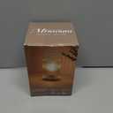 Battery Operated Lamp, Cordless Table Lamp with Timer, Desk Bedside Lamps with LED Warm Light, Glass Small Table Lamp for Bedroom, Bathroom, Living Room, Home Decor - Amber
