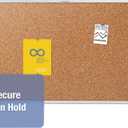 Quartet Cork Board, Bulletin Board, 3' x 2' Corkboard, Aluminum Frame (2303), 24" x 36"