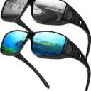 Myiaur Polarized Fit Over Glasses Sunglasses for Men Women UV400 Protection