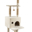 Cat Tree with Cat Scratching Post for Indoor Cats, Cat Tower with Scratching Board and Playful Toy Balls, Cat Tree Tower with Cozy Hammock - 134.5cm Ravi Cat Tree