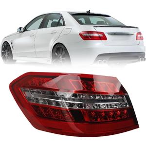 USA Type LED Left Driver Side Outer Tail Light Assembly Compatible With 2010-2013 Mercedes Benz W212 E350 E550 E63 AMG Rear Tail lamp Bake Lamp 2129060758 MB2804106 Not Fit Halogen