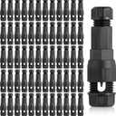 60 Pack Low Voltage Waterproof Replacement Landscape Light Cable Connector 12-20 Gauge Wire Connectors for Landscape Lighting PathLights Outdoor