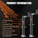 5000lbs A-Frame Trailer Jack,30" Lift 20-24V Cordless Drill Compatible with Adjustable Drop Leg for RV Trailer, Horse Trailers, Utility Trailers
