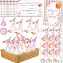 39 Pcs Adopt a Silly Goose Party Favor Include 12 Silly Goose Stuffed Animal 12 Mini Hat 12 Adoption Card 1 Adoption Sign 1 Ribbon 1 Fence for One Silly Goose Baby Shower Party 1st Birthday Decoration
