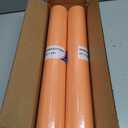 18" x 1200" (100 ft) Orange Kraft Paper Roll (Value Pack of 2), 45 lbs Thickness, Made in USA Colored Kraft Paper for School, Bulletin Board - Odorless, Non-Toxic, Safe for Kids