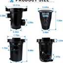 310-6500 Pool Pump Strainer Housing with Lid & Basket Compatible with Waterway Hi-Flo/Hi-Flo II Pumps 310-6500 Pump Housing Designed for Swimming Pool and Spa Pumps