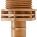 12 Pieces 3/4 Inch PVC to 1/2 Inch Drip Irrigation Adapter Fittings, 3/4" Male Pipe Thread(MPT) x 1/2" Drip Line Barbed Coupling Connectors 3/4-in PVC to 1/2-in Poly Tubing Adapter