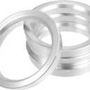 X AUTOHAUX 4pcs OD 70.6mm to ID 56.6mm Aluminium Alloy Car Hub Centric Rings Wheel Bore Center Spacer