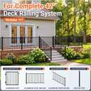42 in. H x 4 ft. W 6063 Aluminum Deck Gate, No Sag, No Rust