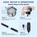 Ice Machine for Knee After Surgery, Portable Cold Therapy Machine, Knee Replacement Recovery System with Programmable Timer, 3 Speeds & 18 Hours Cooling, Pain Relief for Injuries Recovery