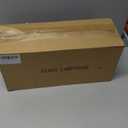 3 Pack Amber Glass Lamp Shade Replacement Globe & Shade for Light Fixture, 3.94in Diameter 5.9in Tall, E26 Base 1-5/8 Inch Fitter, Cylindrical glass lampshade