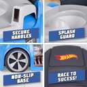 Hot Wheels Blue Race Car Potty Training Toilet, Race Car Potty Seat Includes Detachable Toddler Toilet Seat and Kids Potty, Ages 12 Months and Up