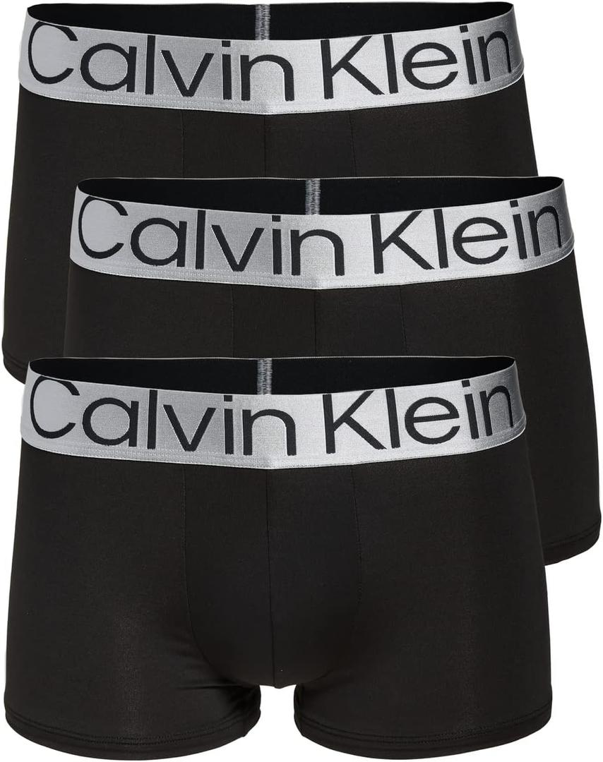 Calvin Klein mens The Pride Edit Steel Micro Low Rise Trunks (Black, M)