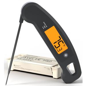 Lavatools Javelin® PRO Classic Ultra-Fast 2-Second Professional Digital Instant Read Meat Thermometer for Grill and Cooking, Auto-Rotating Backlit Display, IP65 Water Resistant – Ink