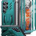 FNTCASE for Samsung Galaxy S26-Ultra Case: [Built-in Screen Protector & Kickstand] [2 Front Frames] [Military-Grade Drop Protection] Heavy Duty Shockproof Rugged TPU Case Full Body Protective Green