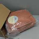 Monbix Queen Comforter Set - 7 Pieces Burnt Orange Bed in a Bag Queen Bedding Sets with Comforters, All Seasons Comforter Bed Set with Sheets, Pillowcases & Shams (Queen, 90"x90")