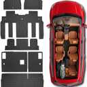 Floor Mats Cargo Liner for Chevy Traverse Enclave 2009-2017,7 Pcs Car Mats