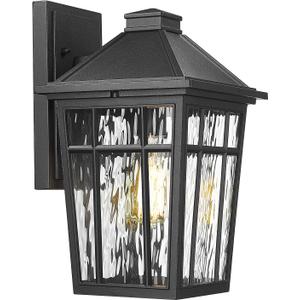 Darkaway Large Outdoor Wall Lights for House, 14inch Exterior Lighting Fixtures Wall Mount Porch Lights Waterproof Outdoor Sconce with Water Ripple Glass for Patio Hallway Garage, 14inch-1pack