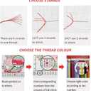 Findvoor Stamped Cross Stitch Kits for Beginners Full Range of Cross Stitching Embroidery Pattern for Adults, 11CT DIY Needlepoint Embroidery Starter Kits-Flower Skeleton 15.7x19.7 inch