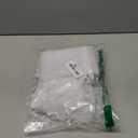 HRX Package 100pcs White Organza Bags, 4x6 inch Mesh Bags Drawstring Gift Bags Jewelry Pouches for Candy Wedding Favors Christmas