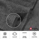 Orighty 6-Pack Grey Hand Towels - Quick Drying & Absorbent Microfiber Gym Towels 16x28 inches - Lightweight & Thin Grey Yoga Towel - Multi-Purpose Camping Towel for SPA, Hotel & Bathroom