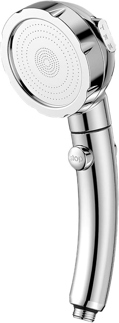 High Pressure Handheld Shower Head with ON/OFF Pause Switch 3 Spray Modes Water Saving High Pressure Shower Heads,Detachable Showerhead Equipped