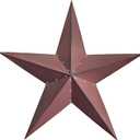 Qobumy 48" Large Barn Star-Red Barn Stars Outdoor Decoration-Metal Star for Outside Texas Stars Art Rustic Vintage Western Country Home Farmhouse Primitive House Decor- Primitive Wall Dcor