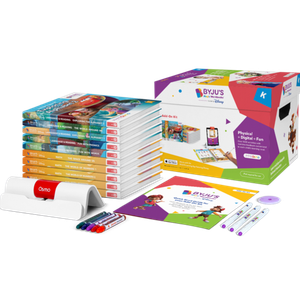BYJUS Learning Kit: Disney, Kindergarten Premium Edition (App + 10 Workbooks) Ages 4-6 - Featuring Disney & Pixar Characters - Learn Letter Sounds, Sight Words & Numbers - Osmo Fire base included