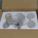 Gold Hurricane Candle Holders, Brass Candlestick Holders Set of 6 Tall Taper Candle Holders for Candlesticks Candle Sticks Holder Decor for Table Centerpiece Wedding Party Christmas Decorations - 6Pcs