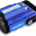 56V 150W Power Inverter Compatible with EGO 56V Lithium Battery BA1400 BA2800 BA4200, Portable Power Source with Dual USB Ports & AC Outlet for Outdoor Camping, Emergency Backup(Battery Not Included)
