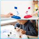 Soulchen 12 Pcs Rain Gutter Kit Boat Kit DIY Trimaran Sailboat Easy to Build Stem Science Activity, Lightweight ABS Plastic School Competitions and Family Fun