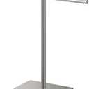 Gatco 1444SN, Modern Rectangle Base Freestanding Countertop Towel Holder, Satin Nickel / 10.50"W x 11.13"H T-Shape Style Countertop Hand Towel Holder for Bathroom, Kitchen/ Fingertip Towel Rack
