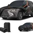 Car Cover for Lexus NX, NX Cover 2015-2025, Heavy Duty Outdoor Car Cover Sun UV Dust Protection,SUV Cover with Door Zipper/Reflective Strip/Mirror Pockets/Windproof Bands