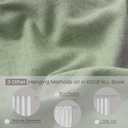 KOUFALL Sage Green Curtains 96 Inches Long 2 Panel Set,Organic Linen Modern Cottage Farmhouse Boho Chic Decor 8FT 8 FT Floor to Ceiling Curtains for Bedroom Living Room