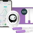 Mira Fertility MAX Ovulation Predictor Kit for Women, with 20 Ovulation Test Sticks, Digital Ovulation Tracker & Easy to Use Mira App, Monitor PdG, LH & E3G at Home, Individual Ovulation Test Strips