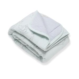 Burt's Bees Baby Reversible Blanket, Nursery, Stroller & Tummy-Time Organic Jersey Cotton Quilted Infant & Toddler Bedding | 30" W x 40" L