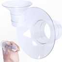 Flange Inserts for Breast Pumps - Silicone - Convert 24mm to 19mm - Pump Parts Replacement - Compatible with Spectra, Medela, Willow, Momcozy, Baby Buddha, MayMom